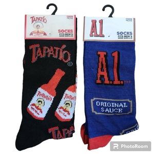 Tapatio & A1 Hot Sauce Socks